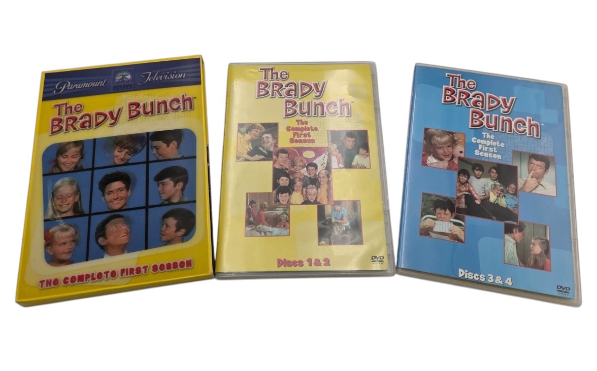The Brady Bunch Complete First Season DVD Set 4-Disc TV Series Classic Sitcom