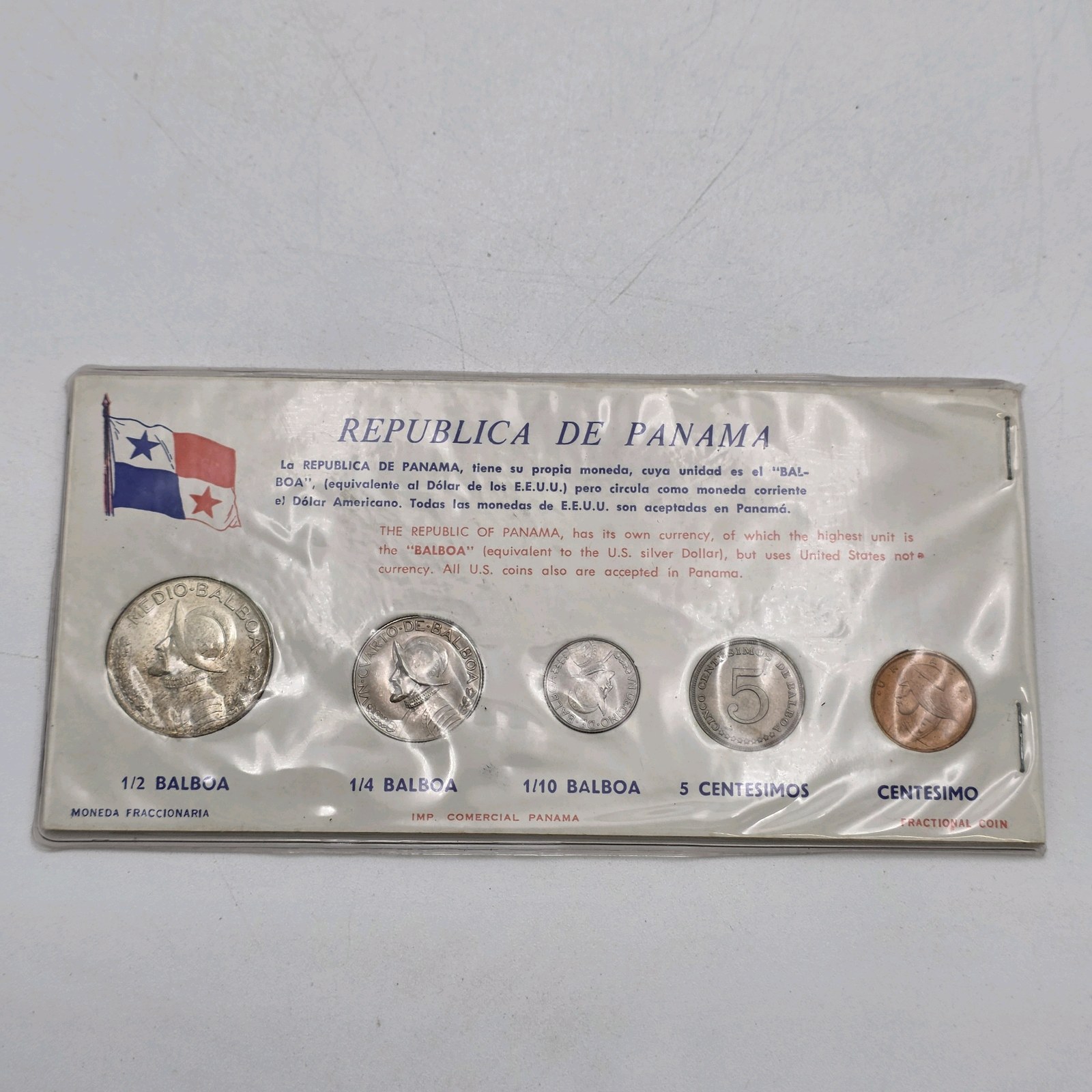 1966 Republic of Panama Coin Set With 40% Silver 12 Balboa