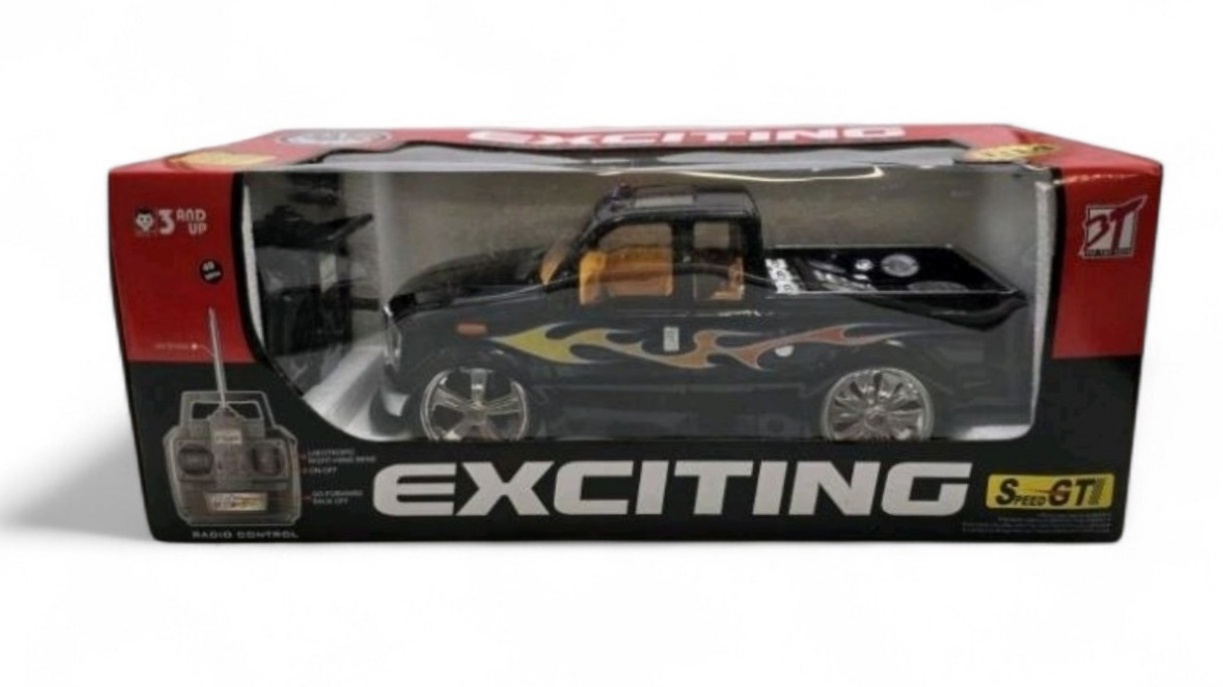 Exciting Speed GTI RC Pickup Truck 3T Toys Black Simulating A True Style