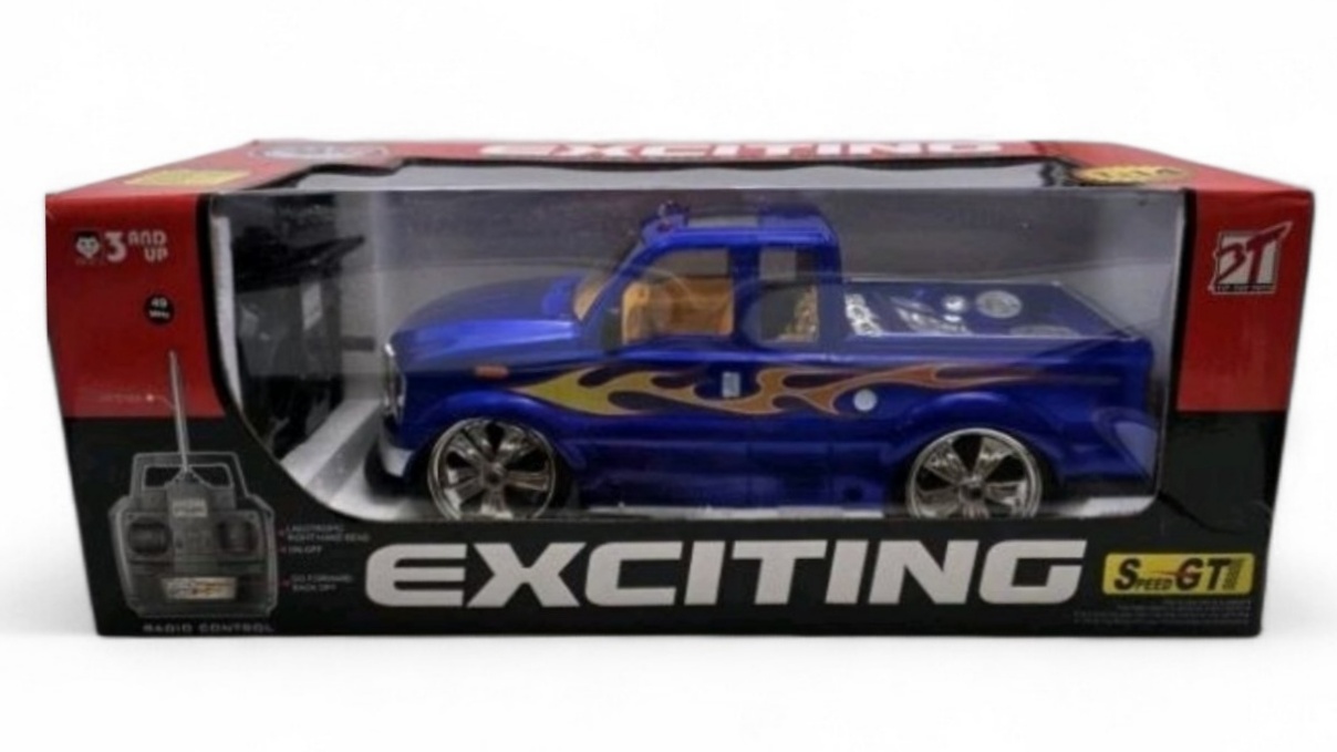 Exciting Speed GTI RC Pickup Truck 3T Toys Blue Simulating A True Style