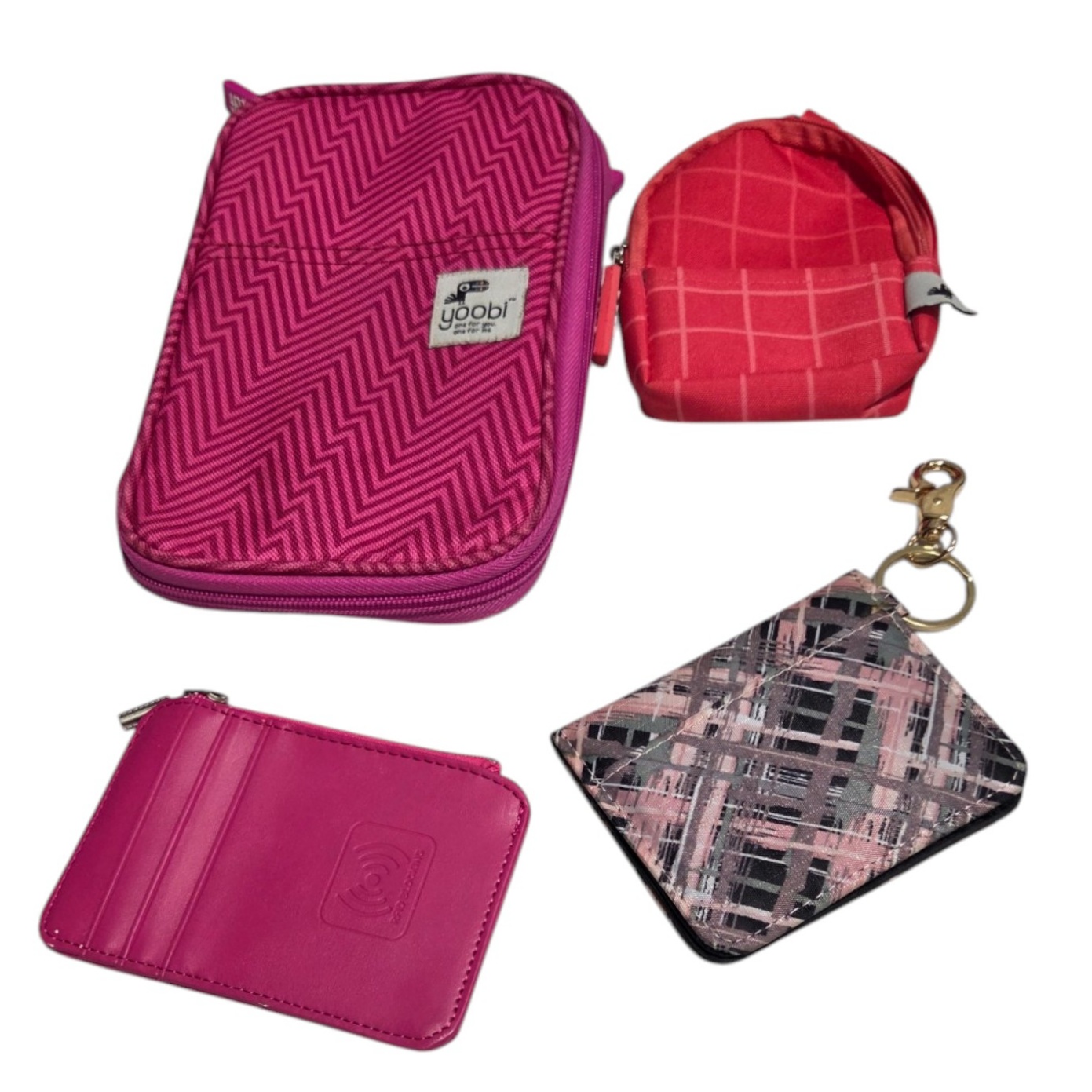Assorted Small Wallets & Yoobi Pouches