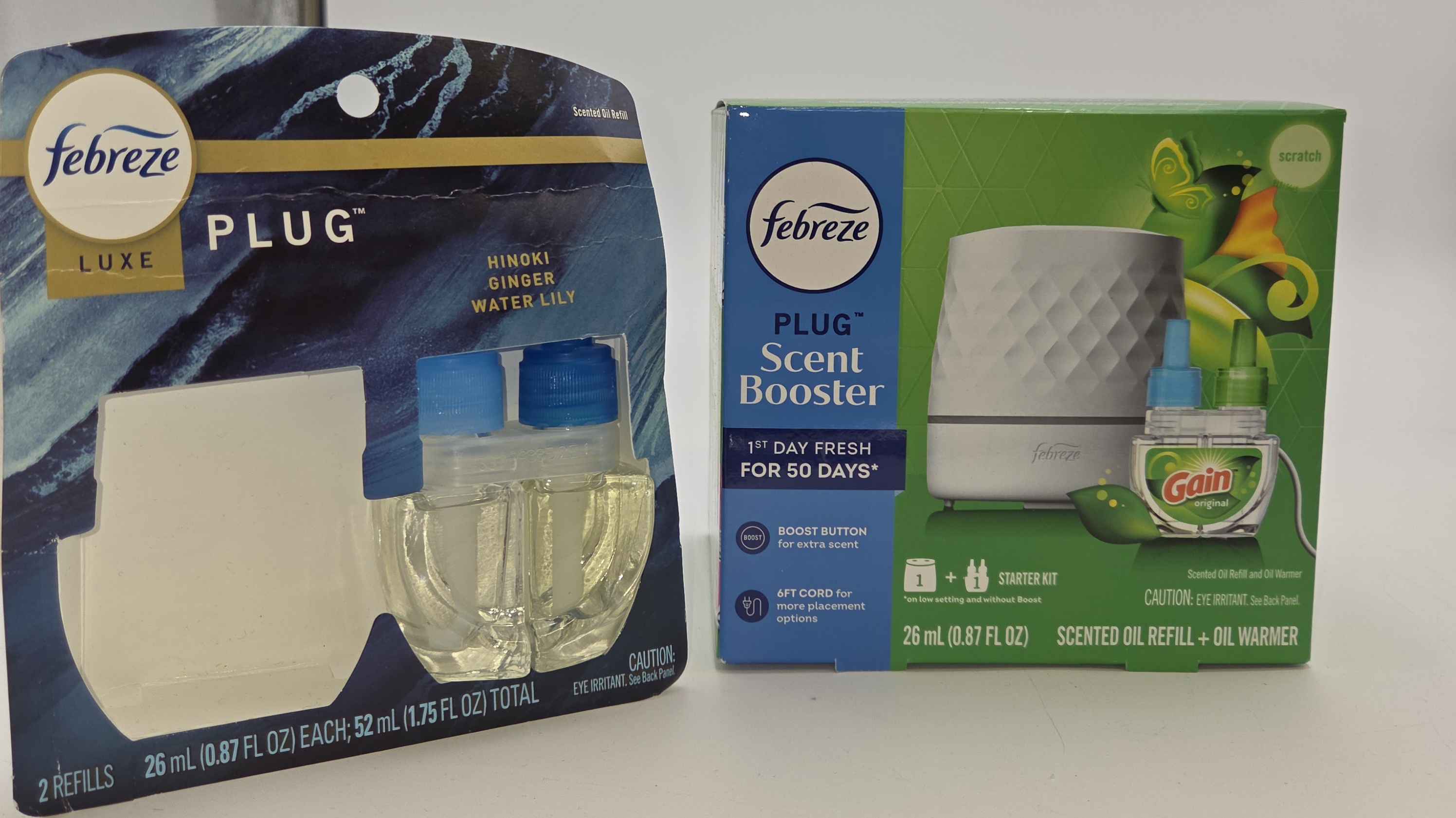 Febreze Plug Scent Booster Starter Kit  26ml Scented Oil Refill Air Freshener