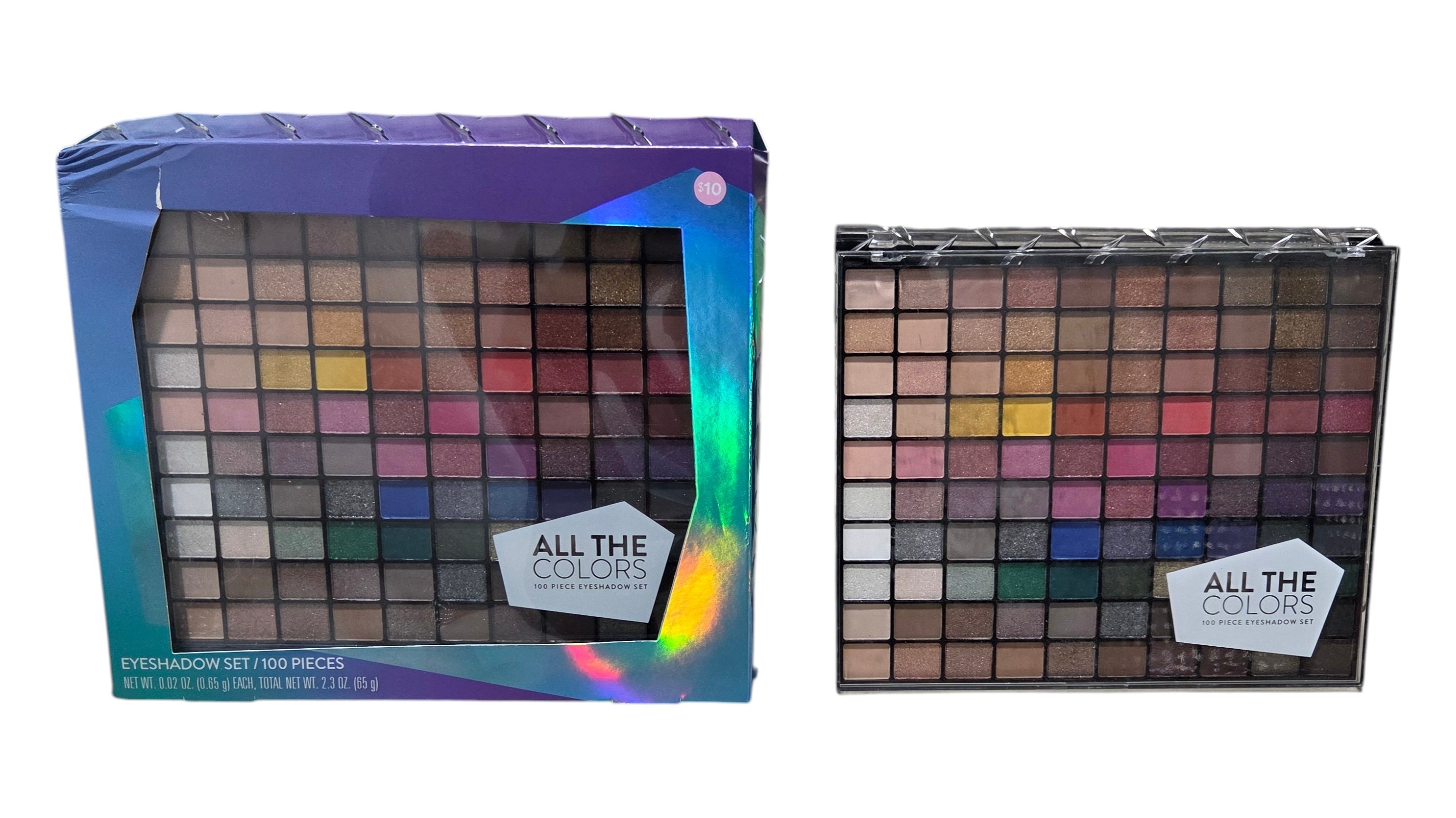 All The Colors 100-Piece Eyeshadow Palette Set