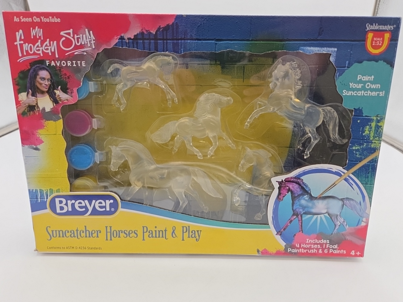 New Breyer Horses Stablemates Suncatcher Paint & Play Craft Set 5 Piece 4237