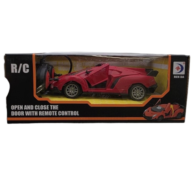 RC Sports Car Remote Control Battery Operated - Red - By Ren Da