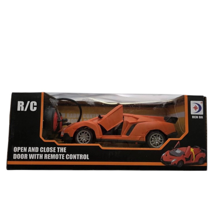 RC Sports Car Remote Control Battery Operated - Orange - By Ren Da
