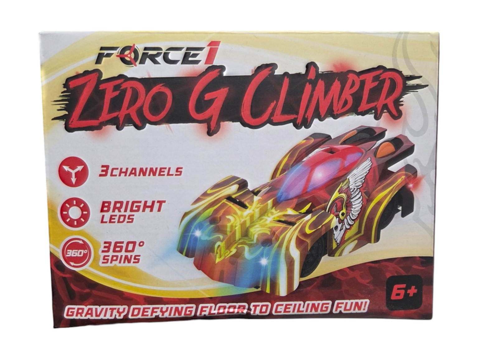 Force1 Zero G Climber RC Wall Climbing Car With Remote - Red