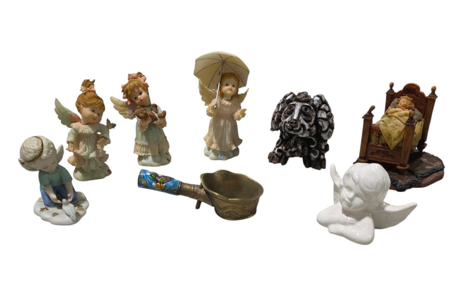 Mixed Angel, Cherub & Decorative Figurine Lot