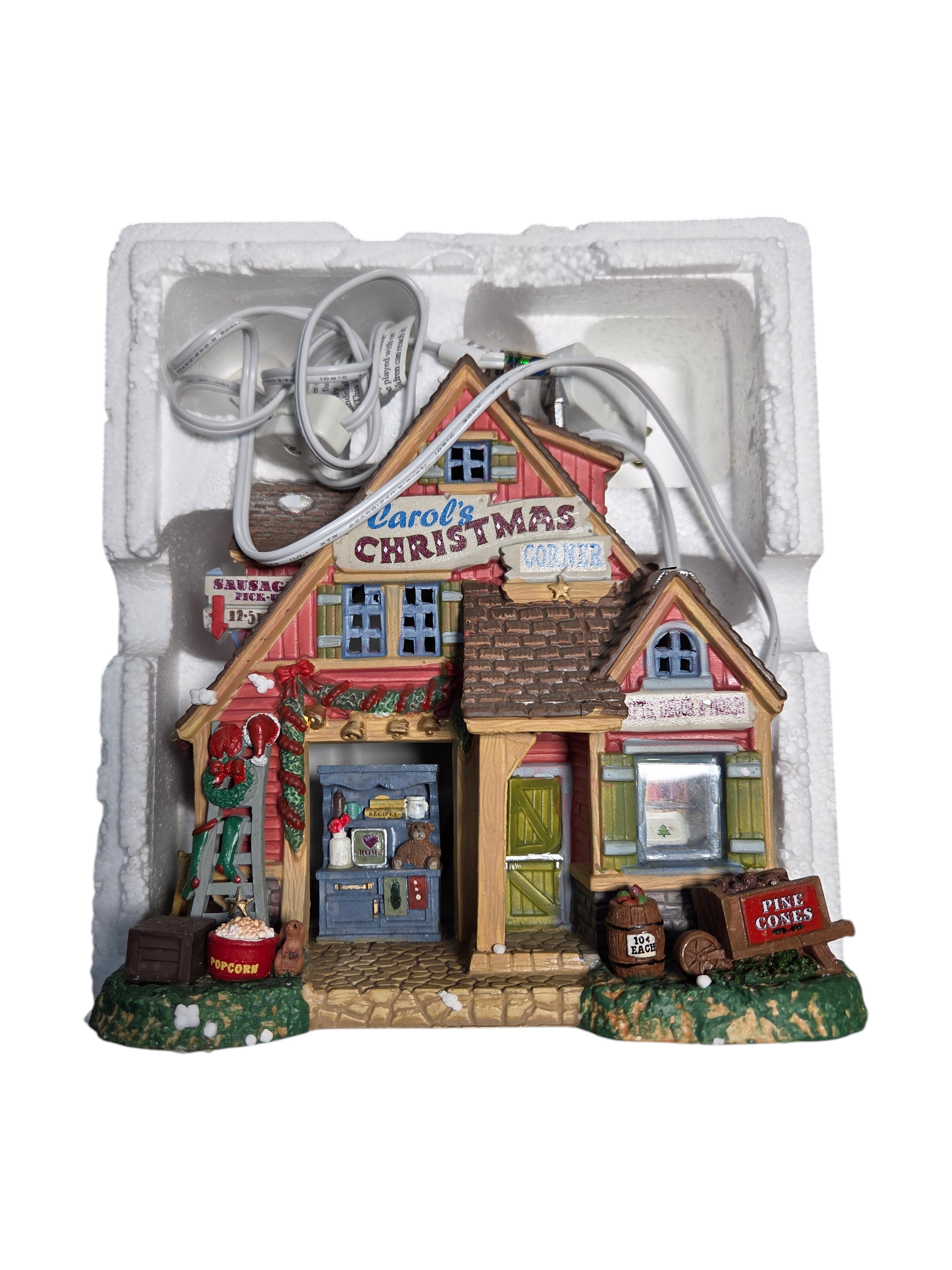 Lemax Carols Christmas Corner Porcelain Lighted Building w Box