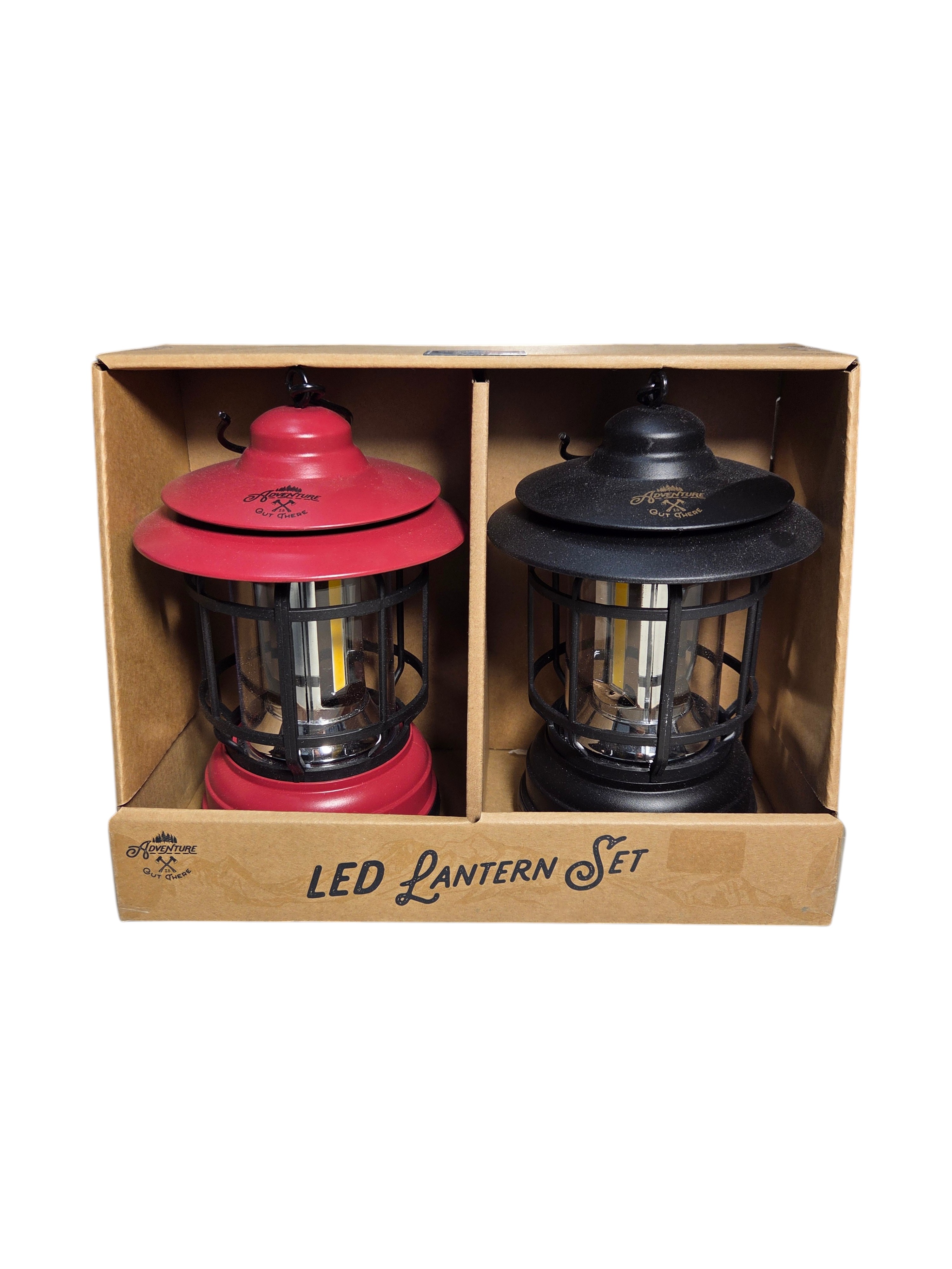 New Adventure Is Out There Vintage Forest LED Lantern Set