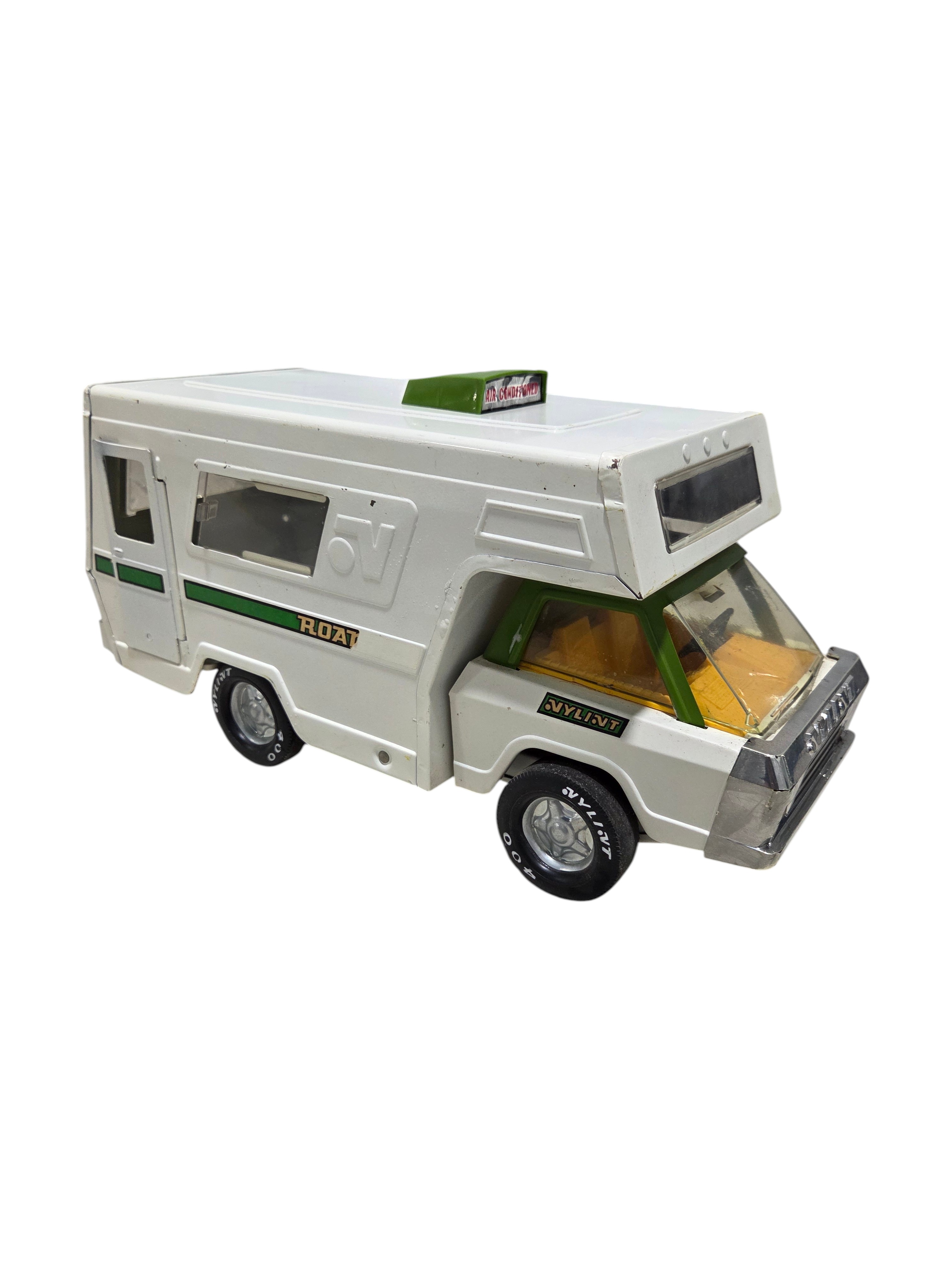 Vintage Plastic Toy Camper RV Motorhome With Opening Doors