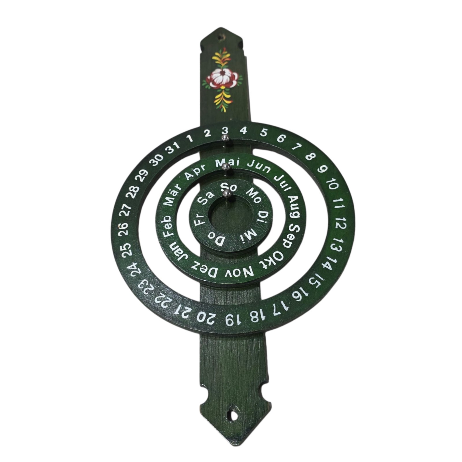 Decorative Wood Perpetual Calendar Wall Hanging