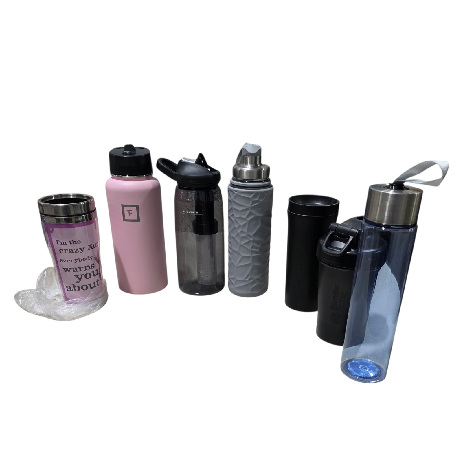 Mixed Water Bottle, Tumbler & Travel Cup Lot