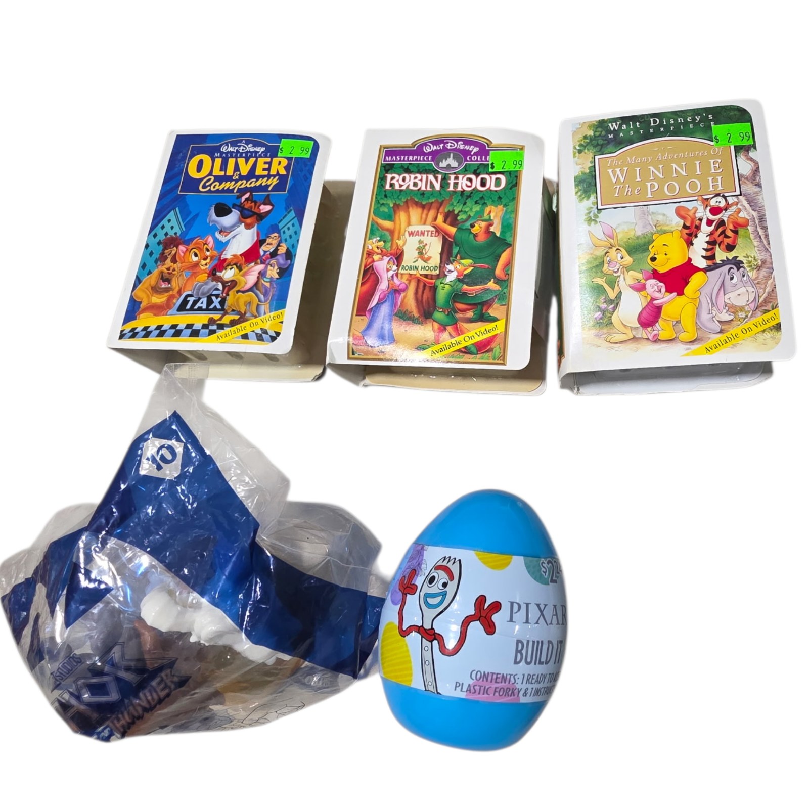 Disney Pixar Build It, Kinder Toy & Vintage Kids Book Lot