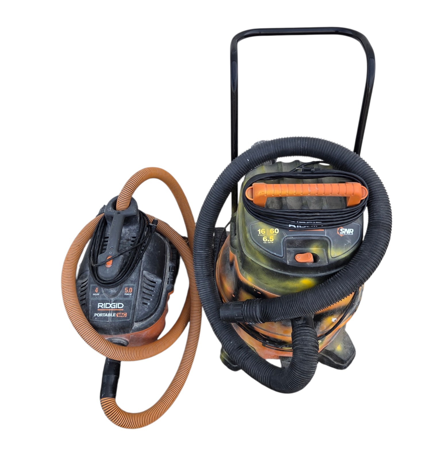 RIDGID WetDry Shop Vacuum Lot with Portable Vac & Large Shop Vac