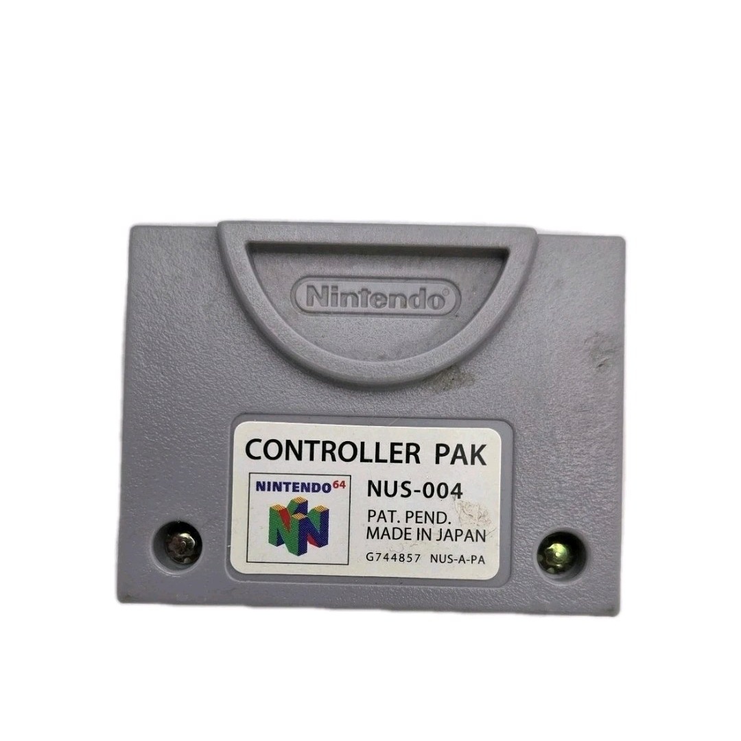 N64 Controller Pak NUS-004 OEM Official Nintendo 64 Memory Card - Untested
