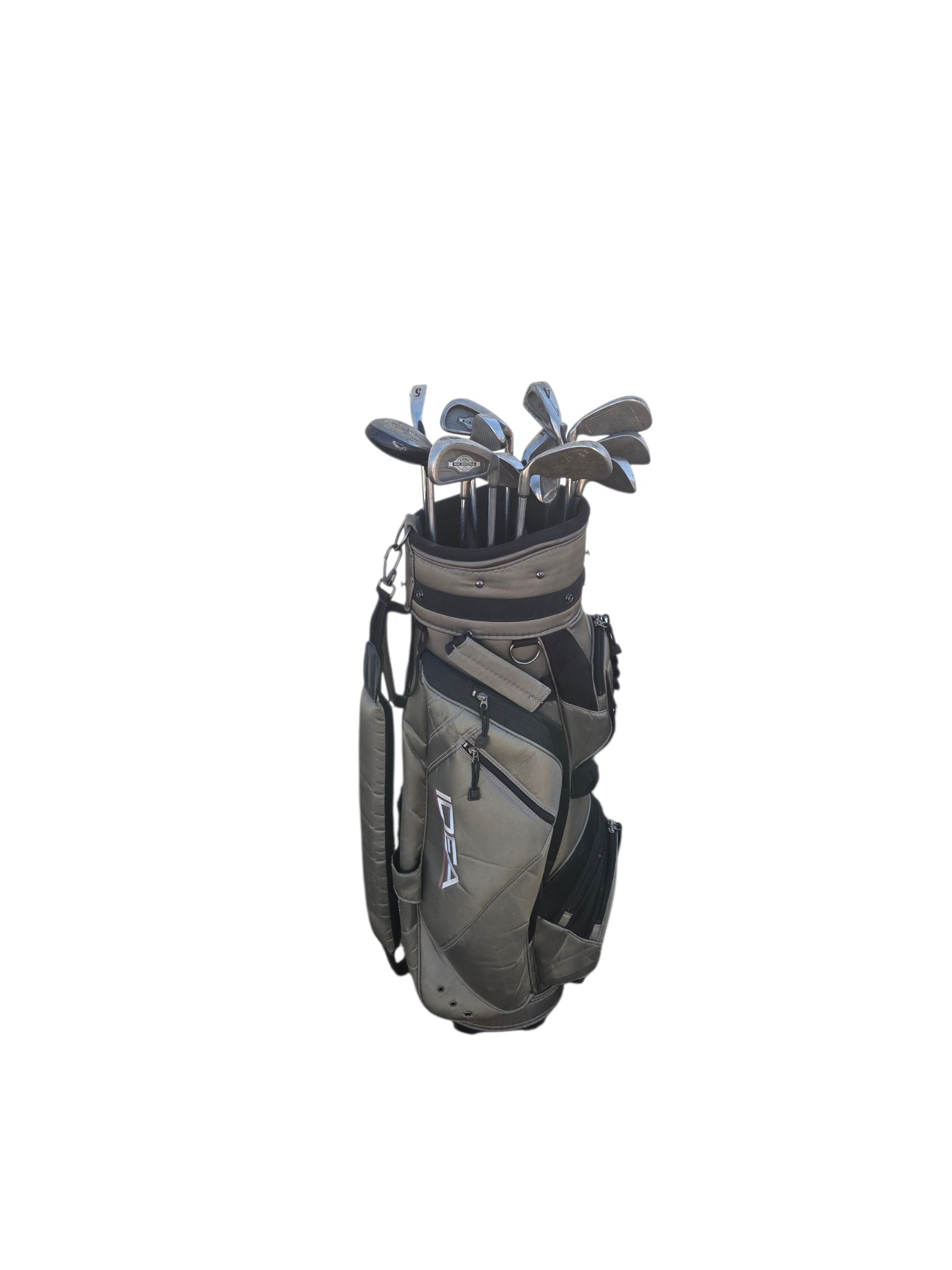Adams Golf Bag With Assorted Irons, Wedges & Fairway Wood