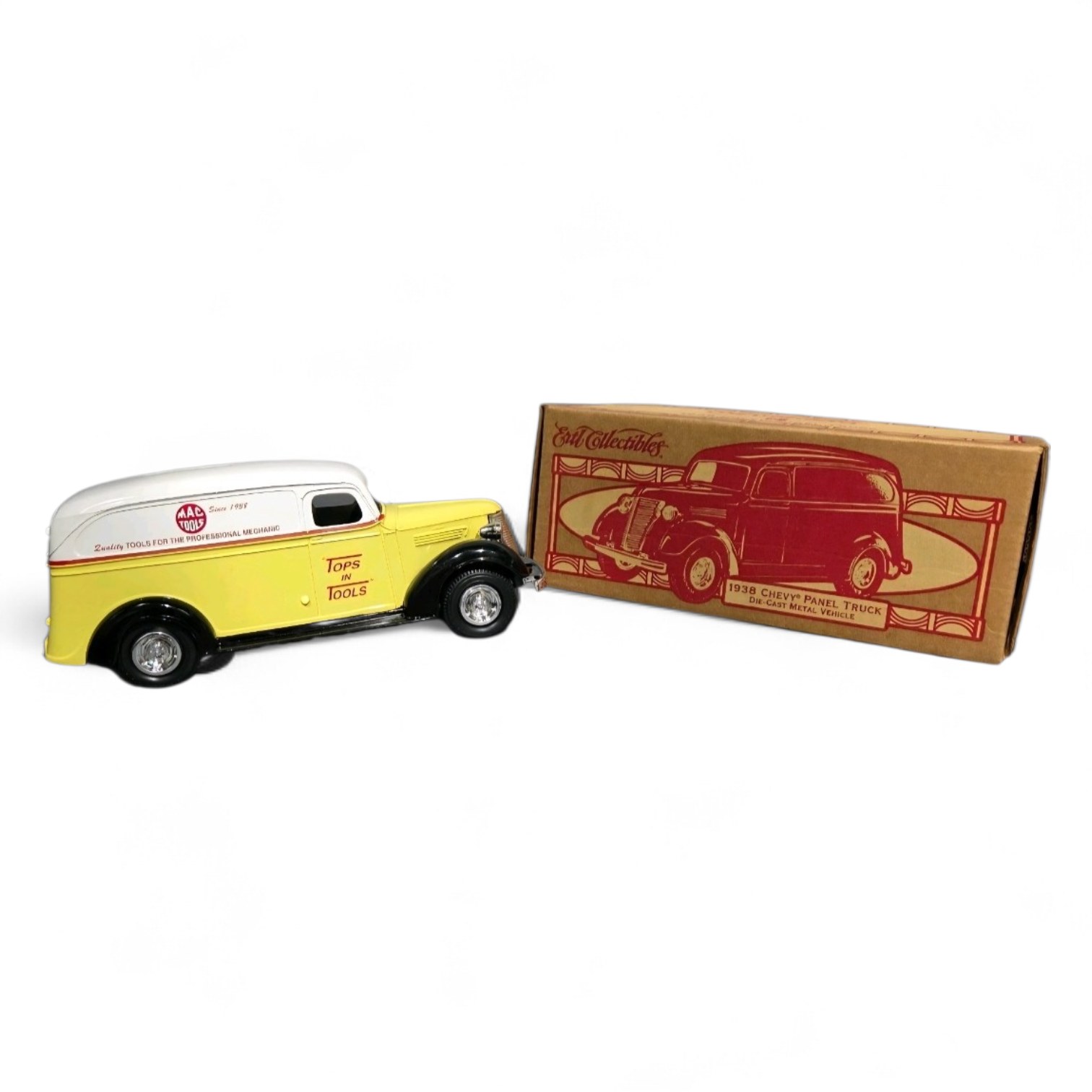 Ertl 1938 Chevrolet Panel Truck Yellow Diecast Piggy Bank Limited Edition