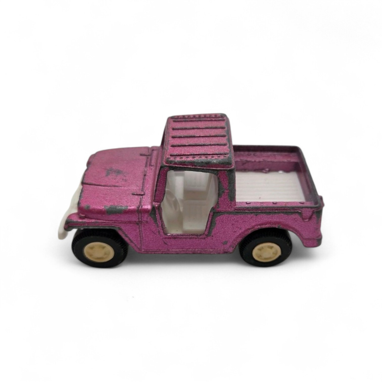 Vintage Tootsie Toy Pink Truck 3.5 Jeep Die-Cast Metal Collectible Vehicle