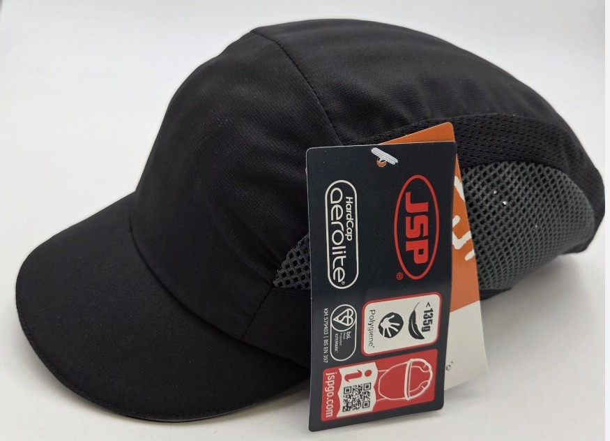 HardCap Aerolite Bump Cap Short Brim Black Hard Hat