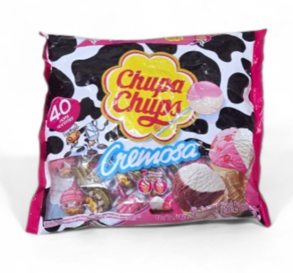 Chupa Chups Cremosa Lollipops - 40 Count Bag
