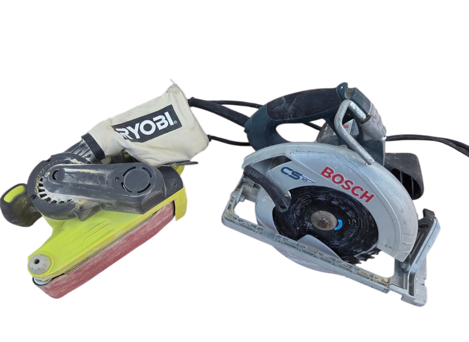 Bosch CS10 Circular Saw & Ryobi BE319 Belt Sander Tool Lot