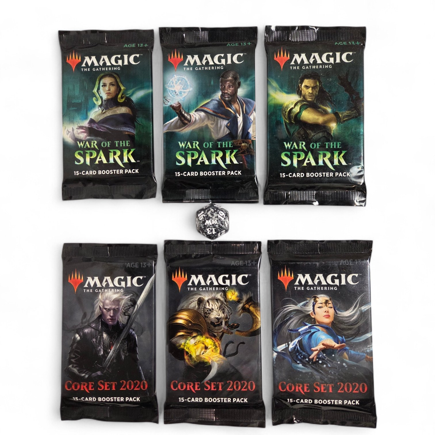 Magic The Gathering Sealed Booster Pack Lot War of the Spark & Core Set 2020