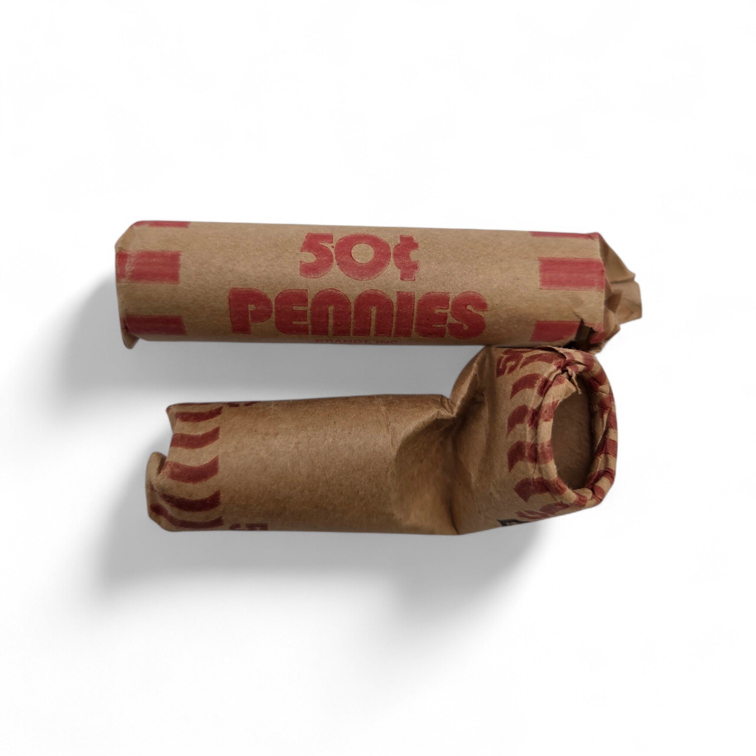 1954 Wheat Penny Rolls  One Full Roll & One Partial Half Roll