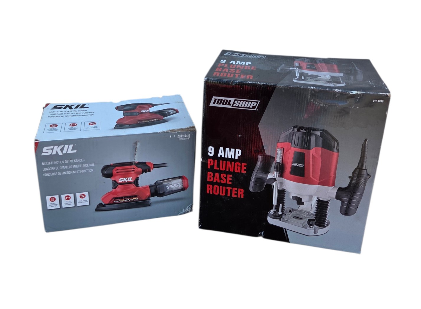 SKIL Multi-Finishing Sander and Tool Shop 9 Amp Plunge Base Router