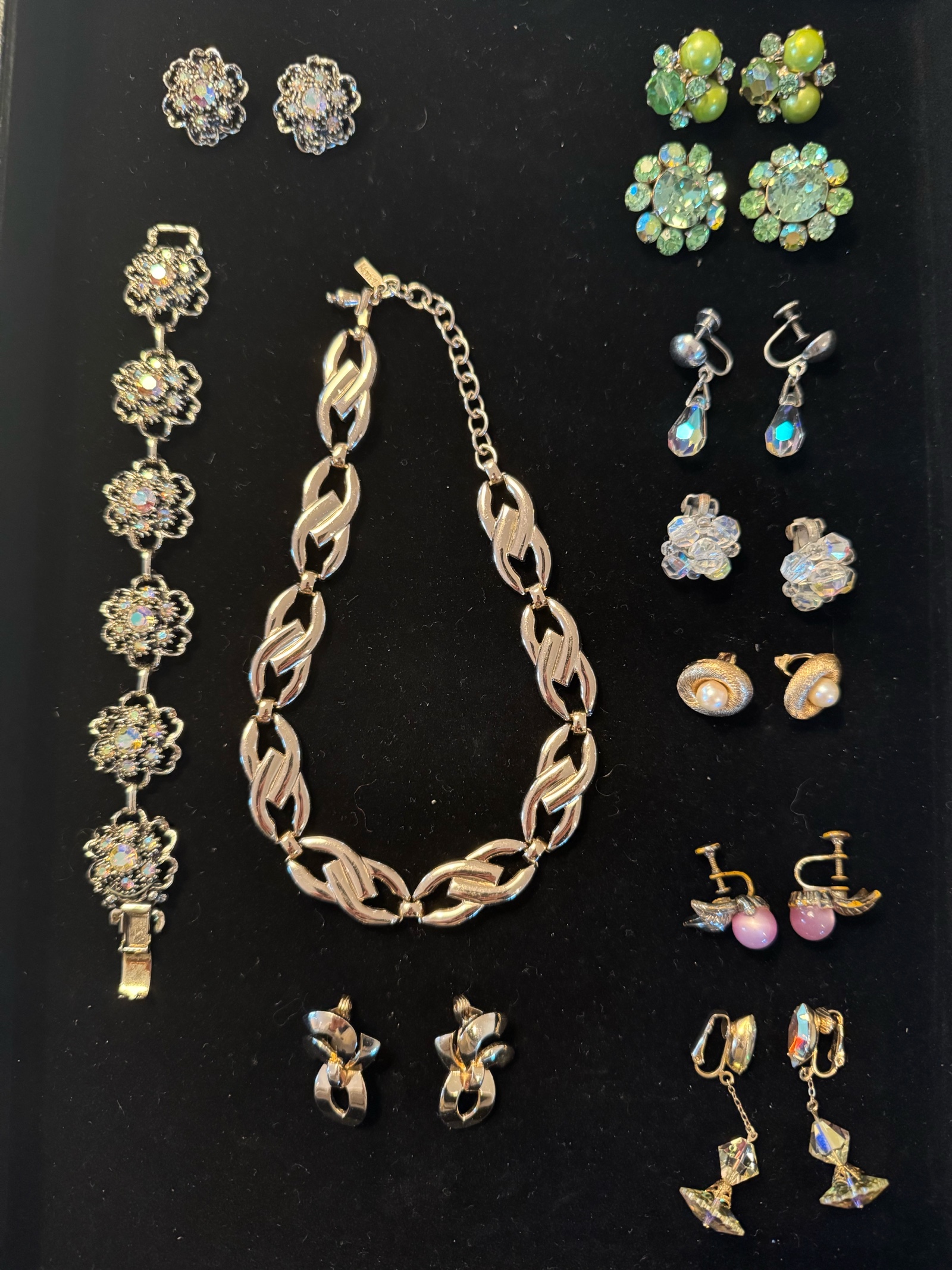 Vintage clip on earrings