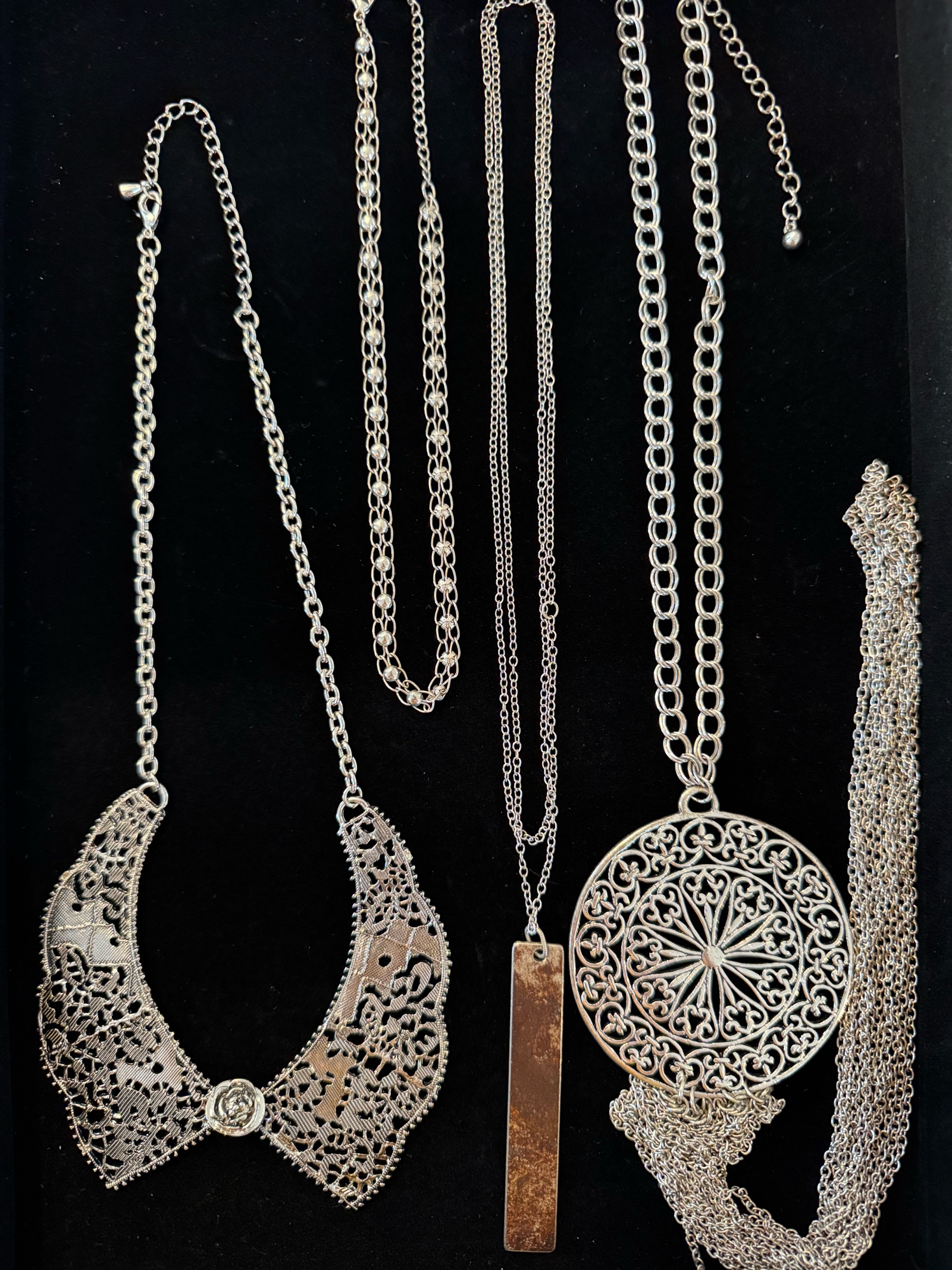 Unique silver necklaces