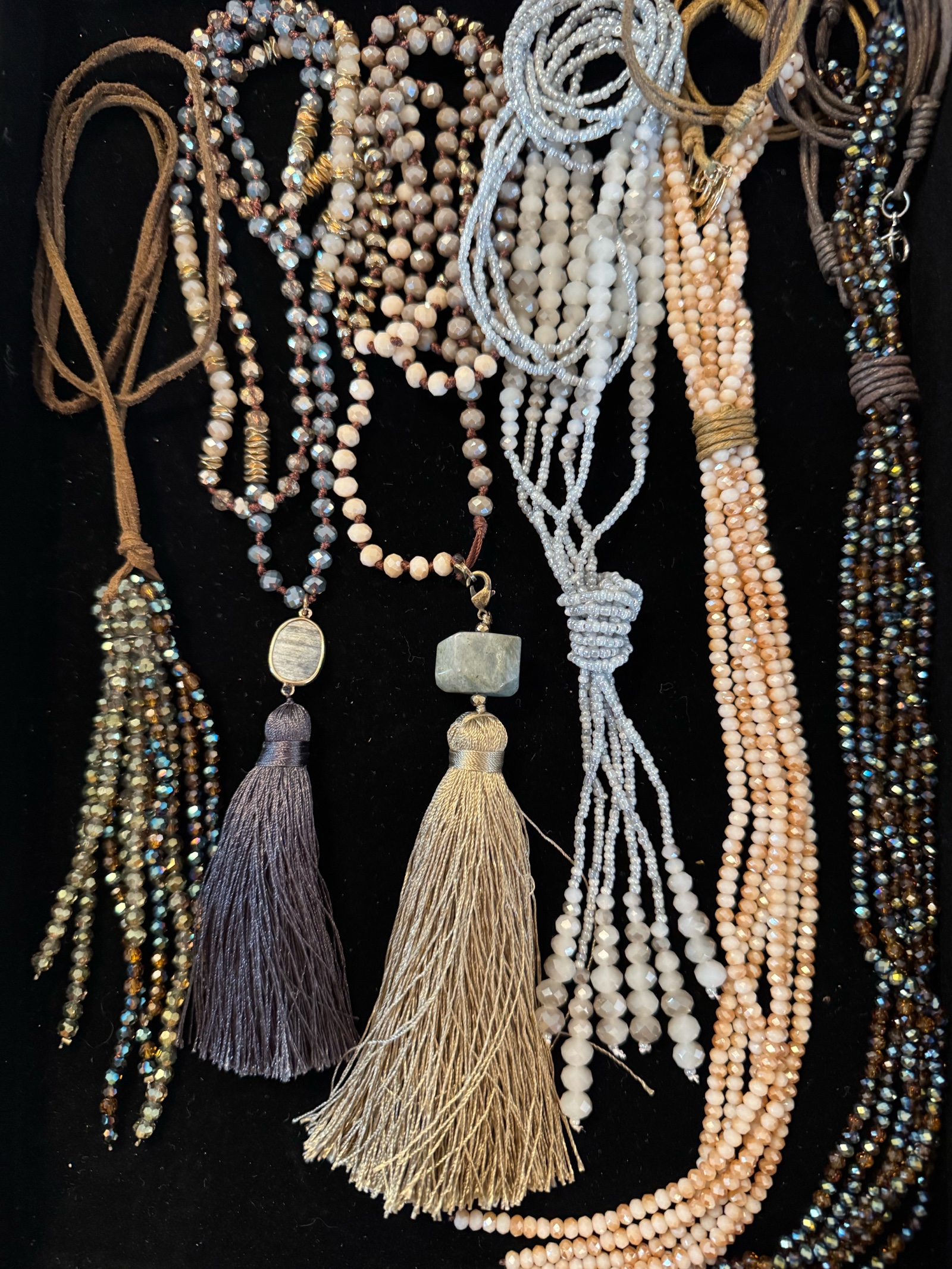 Boho fringe necklaces