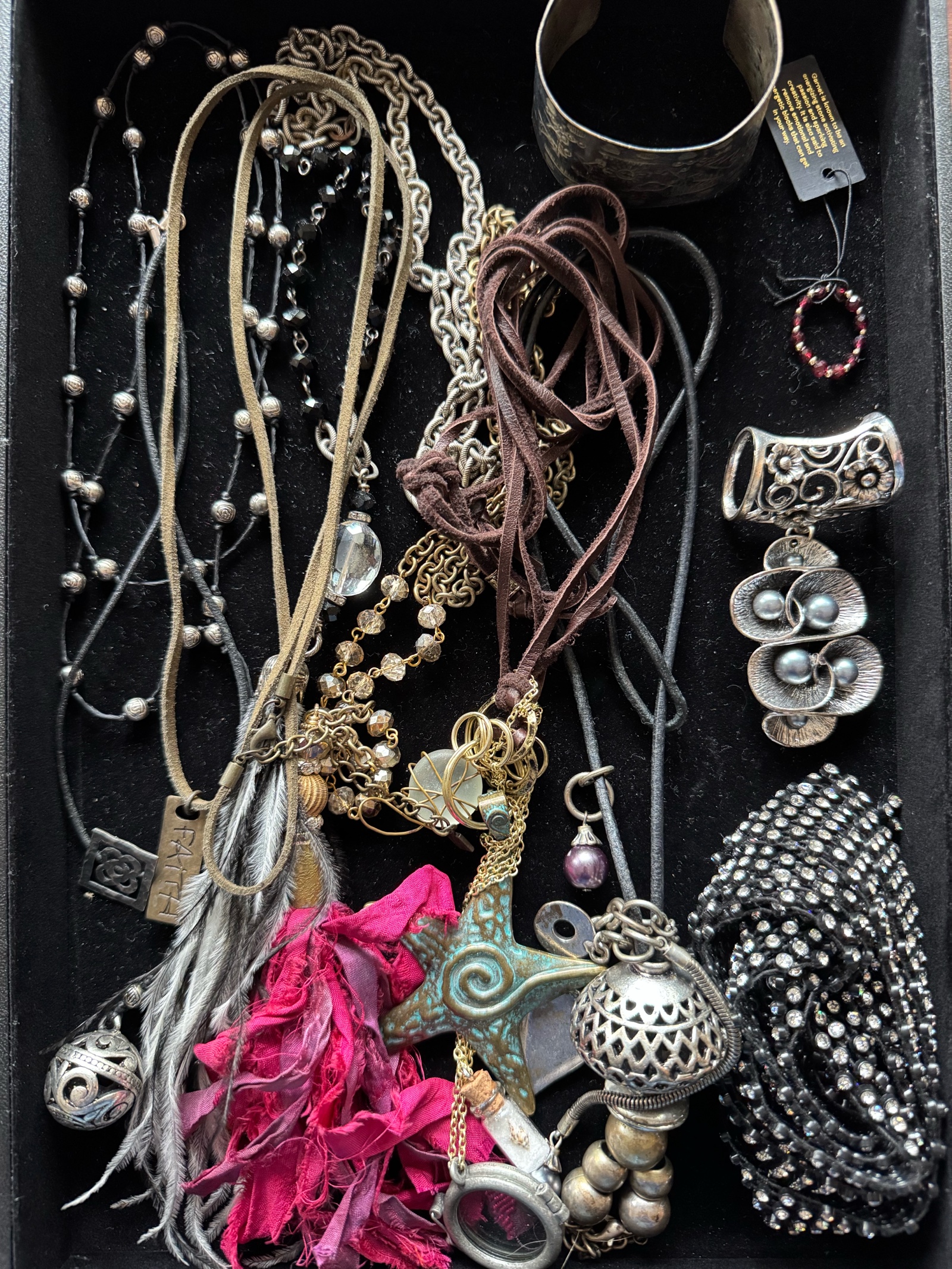 Charm necklaces and unique accessories