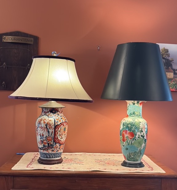 (2) Ginger Jar table lamps