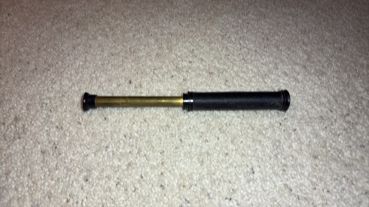 Vintage brass telescope