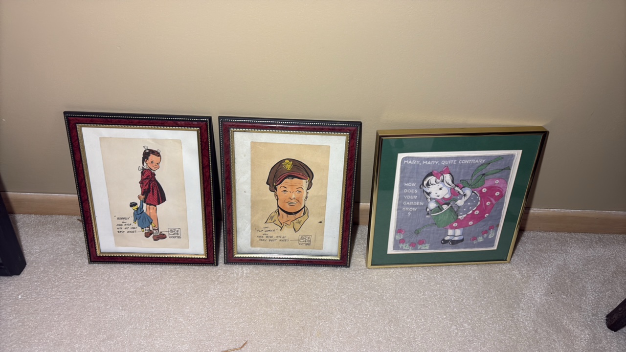 Milton Caniff personalized character prints and one more