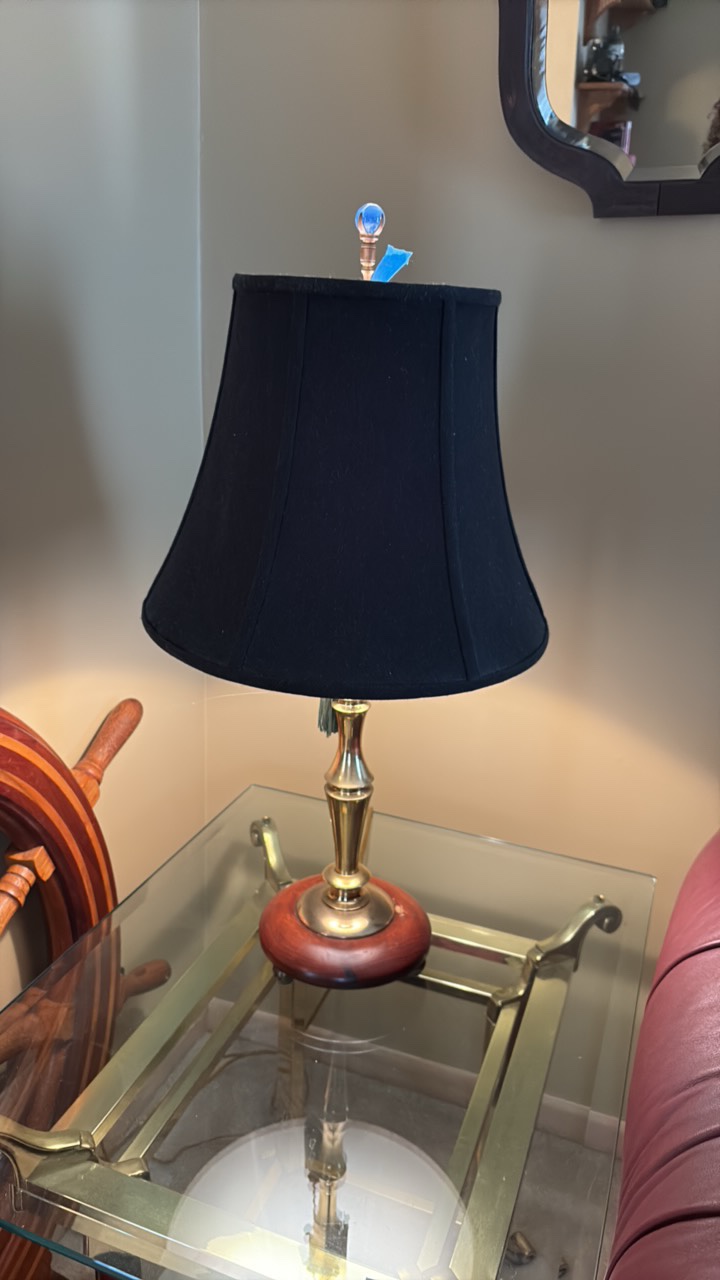 Brass table lamp
