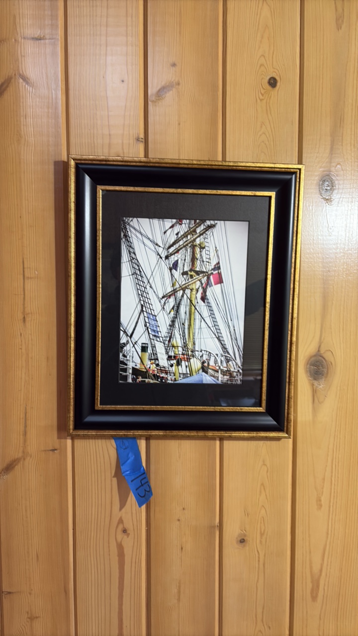 Framed print Ships Rigging 15 x 17
