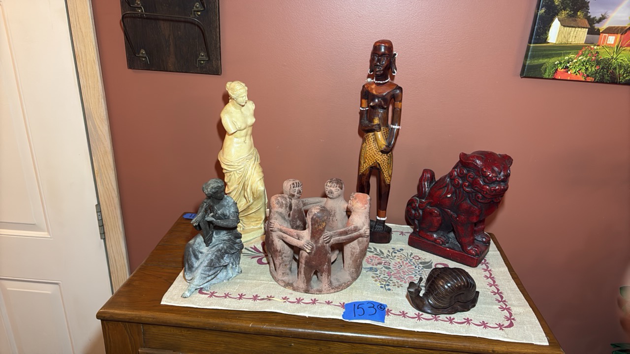 (6) Figurines, some are vintage