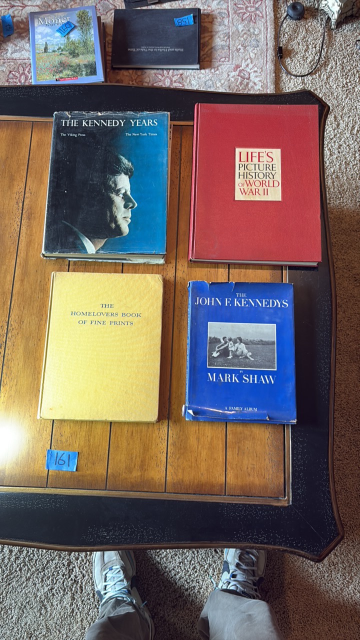 4 Vintage books The Kennedys Fine Prints World War II