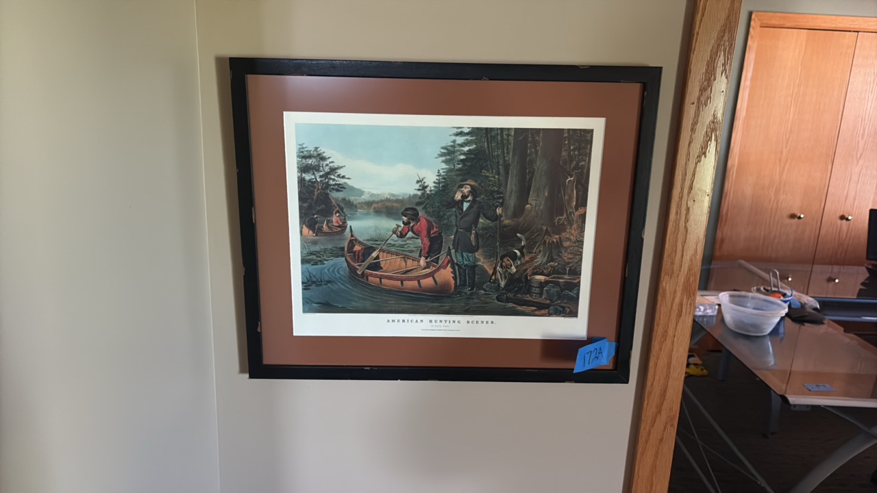 American Hunting Scenes An Early Start, Currier & Ives Lithograph
