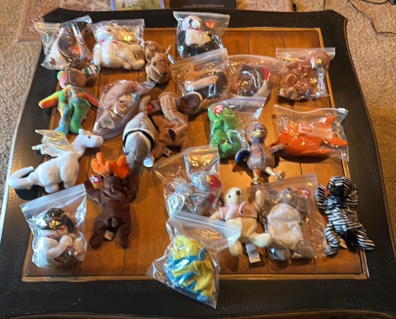 Beanie Babies 22 stuffed animals. mostly TY, and some Disney