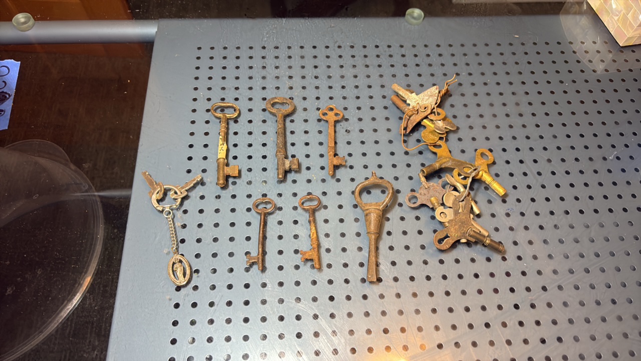 Vintage brass keys