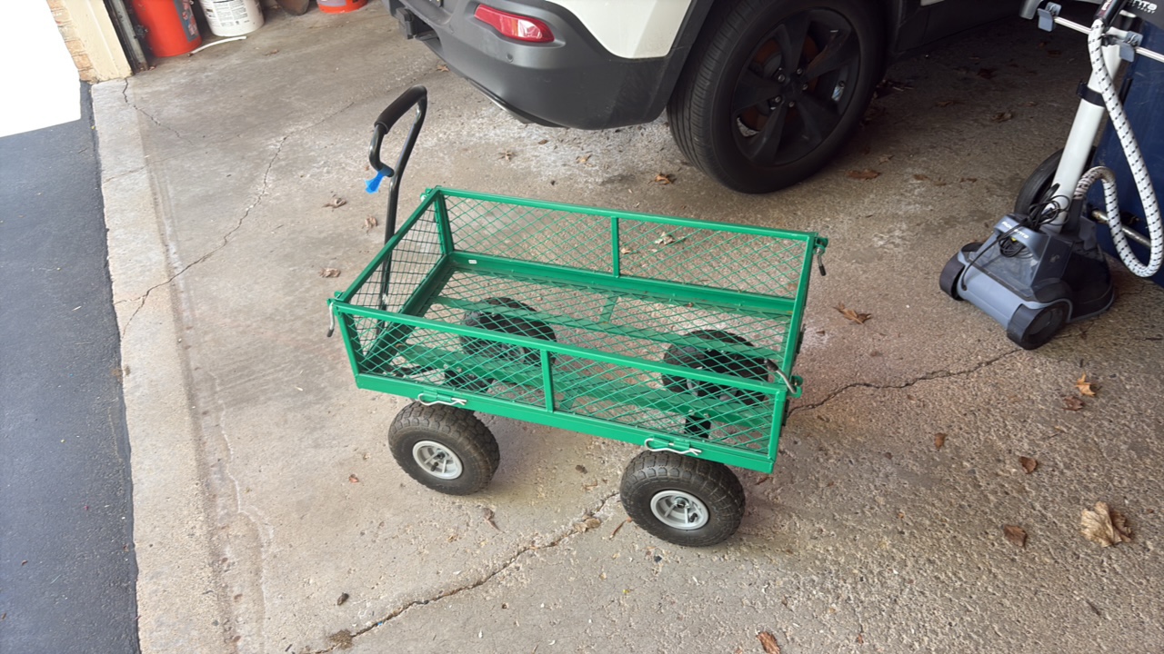 Metal 4-Wheeled Folding Utility Hand Cart