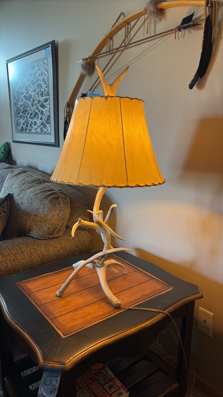 Antler table lamp