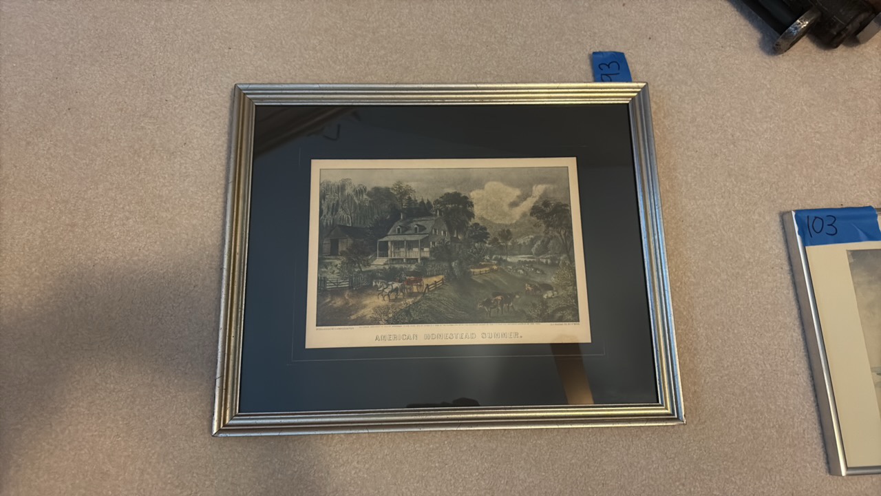 American Homestead Summer Currier & Ives Print