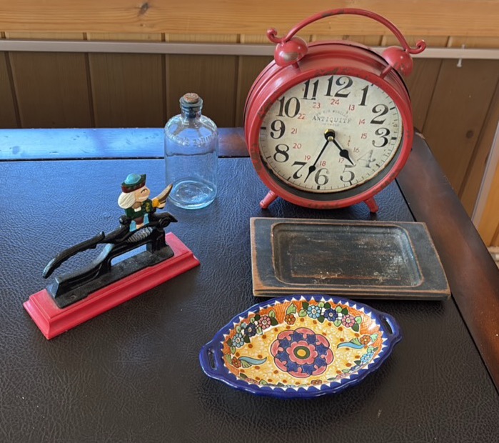 Antique 1910s Mrs. Stewarts Bluing Bottle and more