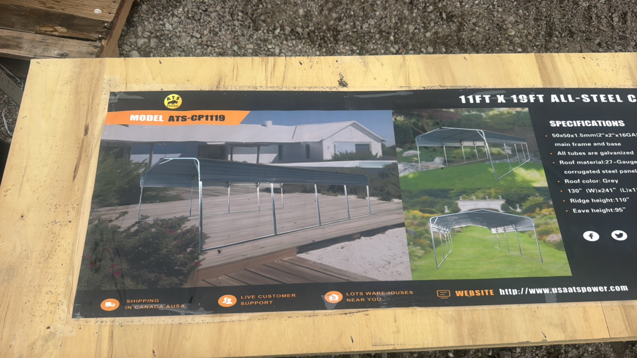 All-Steel Carport atspower 2026 Unused ATS-CP1119