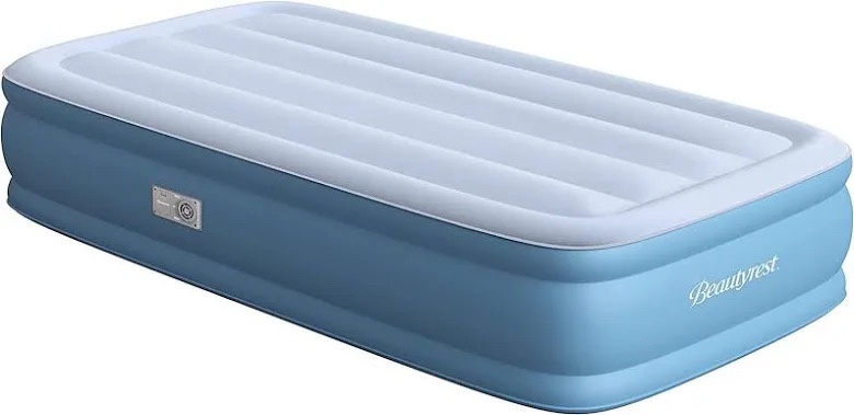 BEAUTYREST Sensa-Rest Air Bed Mattress with Built-in Pump and Edge Support, 14 Twin  Retail $89