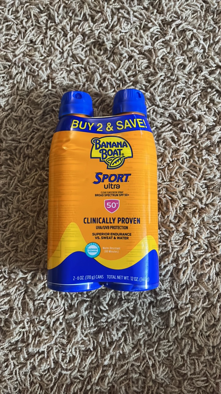 Banana Boat 2 pack spf 50 Sport Sunscreen 2-6oz cans
